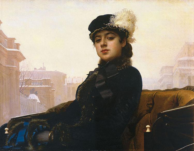 Ivan Kramskoi Portrait of an unknown woman, oil painting picture